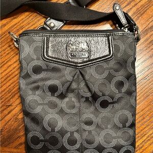 Coach black cross body purse